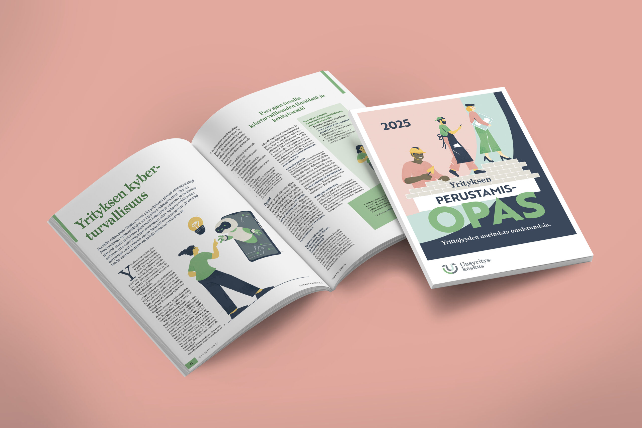 A4 A5 Magazine Brochure 3D Rendering White Blank Mockup